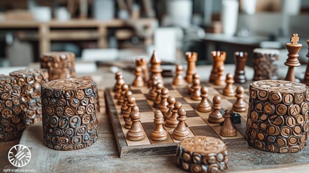 Ce projet transforme des capsules de café en un jeu d&rsquo;échecs artisanal et écologique