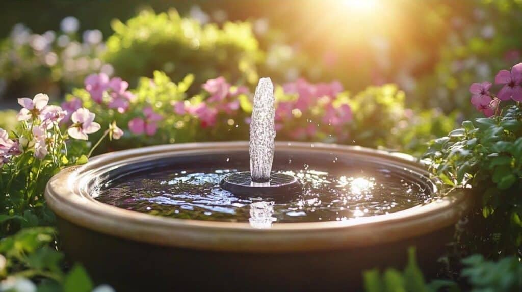 Fabriquer une fontaine de jardin solaire à partir d’une vieille pompe d’aquarium