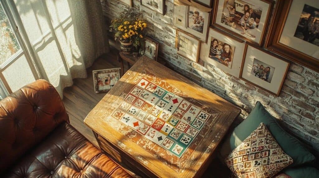 J&rsquo;ai transformé des vieilles cartes à jouer en un jeu de société unique racontant notre histoire familiale