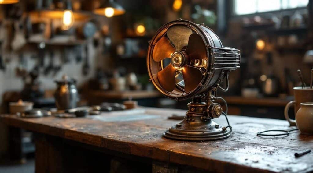 Transformer des vieux ventilateurs en lampes steampunk ultra tendance